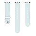 MoKo Apple Watch Band Series 1 Series 2, Soft Silicone Replacement Sports Band for 42mm Apple Watch 2015 & 2016 All Models, TURQUOISE (Not fit 38mm Versions)