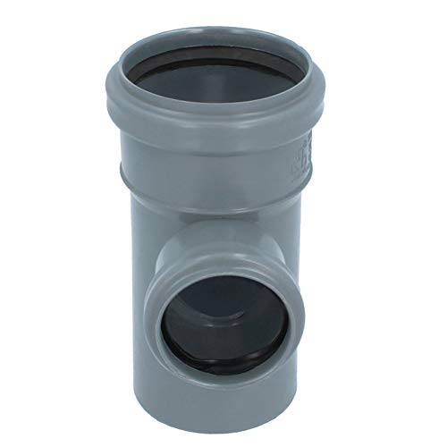 HT Rohr Abzweig Ø DN 75 x 50 mm Grau T-Stück 90° Grad Mit Gummidichtringen | Einfach-Abzweig Doppelverbindung Winkel… – Bild 5