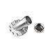 AdlerSpeed Billet Fuel Cell Fast Fill Filler Neck 45 Degree 12Bolt Flange Aluminum Silver - US Shipping