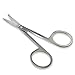 Professional Trimming Eyebrow Eyelash Forehead Hair Beard Small Scissors Portable Stainless Steel Beauty Care Tool BLUETOP