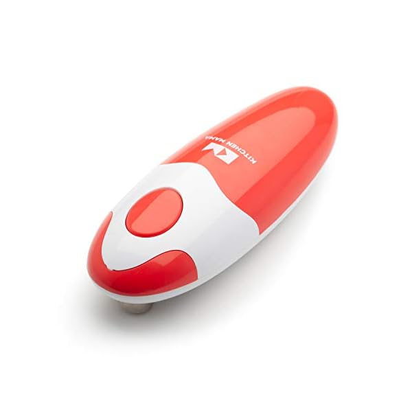 Kitchen-Mama-Electric-Can-Opener-Smooth-Edge-Tin-Opener-with-Easy-Touch-Start-Stop-Ergonomic-Arthritic-Hand-Friendly-Compact-Cordless-Design-Red Kitchen Mama Electric Can Opener - Smooth Edge Tin Opener with Easy-Touch Start & Stop, Ergonomic & Arthritic Hand…