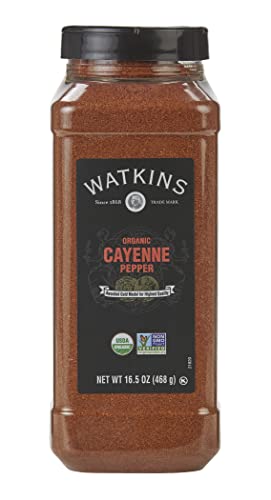 Watkins Gourmet Spice, Organic Cayenne Pepper, Bulk Food Service Size, 16.5 oz