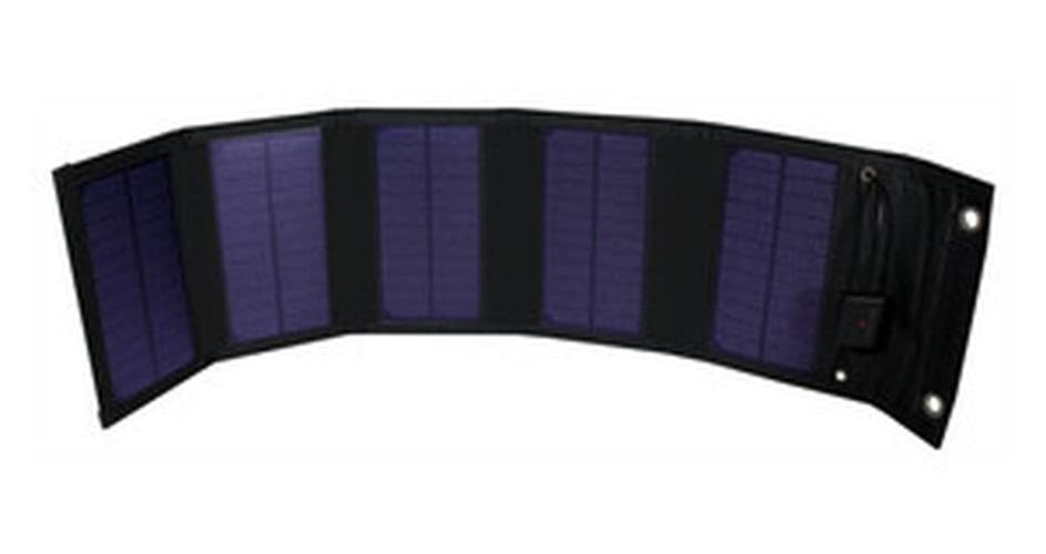 Placa solar plegable 15W, ligera, portátil, resistente al agua; ideal para campismo, excursiones y carga de dispositivos en exteriores.