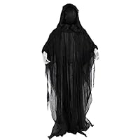 Haunted Hill Farm 65-in. Animatronic Reaper | Indoor or Outdoor Halloween Decoration | Light-up Face | Poseable | Battery-Operated | HHRPR-4FLSA, Color 1 Haunted Hill Farm 65-in. Animatronic Reaper | Indoor or Outdoor Halloween Decoration | Light-up Face | Poseable | Battery-Operated | HHRPR-4FLSA, Color 1