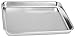 Rykey Stainless Steel Toaster Oven Pan Tray Ovenware, Big Size 12.4’’ x 9.65’’ x 0.98’’, Rust Resistant & Healthy, Mirror Finish & Deep Edge, Easy Clean & Dishwasher Safe