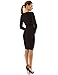 PattyBoutik Women's V Neck Long Sleeve Knit Dress