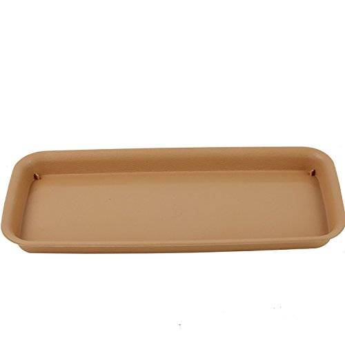 rescozy 16 Inch Plastic Rectangular Planter Tray Flower Pot Saucer