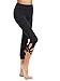 SweatyRocks Women's High Waisted Cutout Crop Leggings Yoga Workout Active Tights Black M