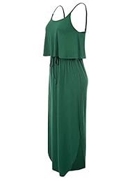 Jasambac - Vestido de verano para mujer con tirantes ajustables, estilo informal