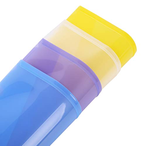 image for Bekith Clear Document Folder with snap Button,Premium Quality Poly Env