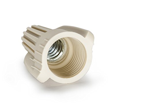 50 PCS Tan Winged Wire Connectors, Easy Twist-On Ribbed Cap - UL Listed and CSA Certified