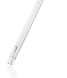 Hyperikon T8/T10/T12, 4ft LED Light Tube, Dual-End Powered, Ballast Removal Required, 18W (40W equivalent), 2250 Lumens, 3000K (Soft White Glow), Frosted Cover, DLC-qualified