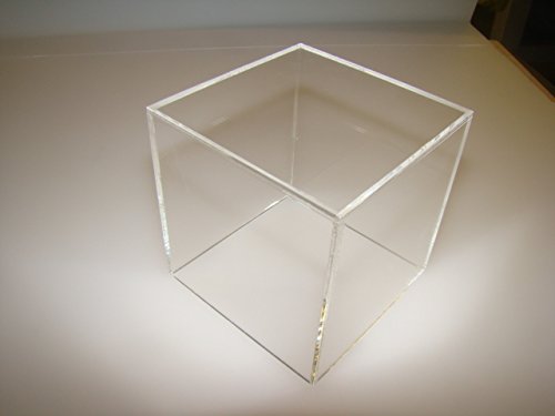 5 Sided Clear Acrylic Box, Cube, Display Case, Cake Separator (300mm x 300mm x 300mm)