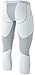 TM-MUC78-WTL_Large Tesla Men's Mesh-Panel Compression 3/4 Capri Baselayer Cool Dry Sports Tights MUC78