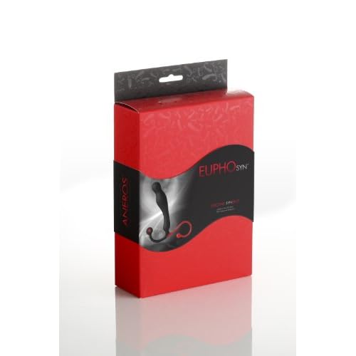 Aneros Eupho Syn Silicone Male G-spot Stimulator Black/Red image