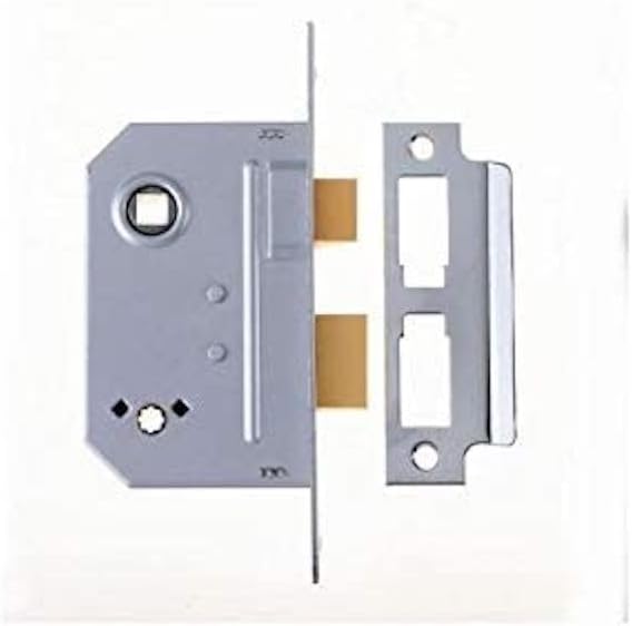 Yale 2 Lever Sash Lock 2.5 Inch Bathroom Mortice Lock Polished Chrome PM236CH25