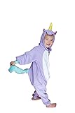BELIFECOS Childrens Purple Unicorn Costumes Animal Onesies Cosplay Homewear Sleeping Wear Pajamas