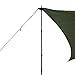 Outdoor Vitals - Ultralight Tarp for Hammock/Shelter - 75D Poly (Green, Scout (4 Sided))