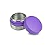 LunchBots Rounds 4oz Stainless Steel Non-insulated Leak-Proof Snack Container for Kids and Adults - Small Food Jar for Dressings, Dips, and Finger Foods - Dishwasher Safe - Purple