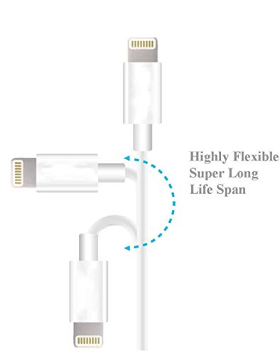 Mobielectro Power Bank Cable Short 8-pin to USB Sync and Charging Cable for iPhone 7 Plus/7/6/6 Plus/6S/6S Plus, iPhone
