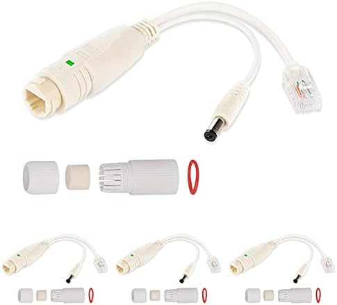 ANVISION 4-Pack PoE Splitter - 48V To 12V Active Adapter For IP Cameras, VoIP Phones & Access Points