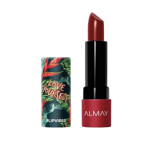 Almay Lip Vibes Lipstick with Vitamin E Oil & Shea Butter, Mat... 31IhCoCCsuL