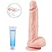 Thrusting Dildo Sex Toy for Women with 5 Thrusting & Rotating Actions 7 Vibration Modes for G Spot Clitoral Anal Stimulation, PALOQUETH Realistic Vibrating Dildo Vibrator Thruster 8.5 Inch