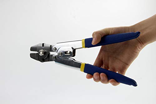 Leberna Up To 2.2mm Wire Rope Crimping Tool With 150Pcs 3 Size Aluminum Double Barrel Ferrule Crimping Loop Sleeve Kit | for Wire Rope and Cable or Anything Requires Strong Cable