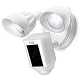 Ring Floodlight Cam White 2 Ring Cameras w/ 2 Siren Alarm