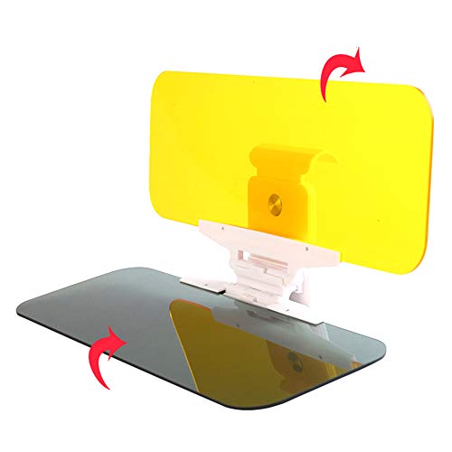 Car Sun Visor Extender Anti Glare Blocker, HD Day Night Driving Visor Glare Sun Shield Tinted Lens Blocker Car Extender Visor Sunscreen,[Reduces Glare&Eye strain] Extendable Visor for Car (Gray) - Thumbnail 5