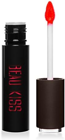 Beau Kiss Color Stay Lip Tint, Long Lasting and Natural Lip Stain Effect - 0.17 Fl Oz (5ml) (4 Watermelon Red)