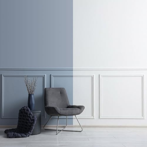 JSIWOTH Kit de Molduras de Pared 3 Sets 60 x 60 cm, Molduras para Pared Pre Cortadas, Paneles Decorativos Estilo Marco para DIY Revestimiento de Pared Interior, Blanco (Requiere adhesivo)