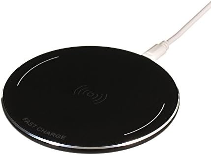 Fast Charging Pad, Quick Wireless Charger, 5W Standard Charge for iPhone 8/8+/X/Nexus/Xperia, HTC, Samsung, Pixel, 10W Fast Charging with QI equipped, Wireless Smart Phone Charger (Black)
