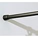 iDesign Metal Tension Shower Curtain Rod, The Cameo Collection – Adjustable Between 43”-75”, Matte Black