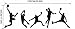 Basketball Players Wall Decals Slam Dunk DIY Wall Stickers for Kids Room Boys Bedroom (5 pcs)