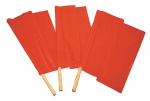 Accuform FSG181 Traffic Control Flags & Windsocks 18X18 FLAG SIZE Dowel: 24" Vinyl