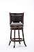 Boraam Augusta Counter Height Swivel Stool, 24-Inch, 1-Pack, Cherry