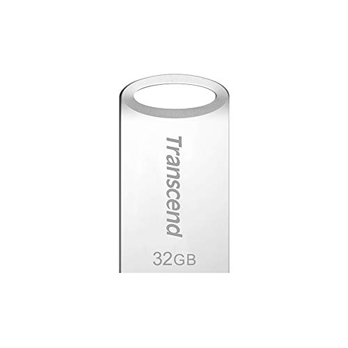 Transcend 32GB kleiner und kompakter USB-Stick 3.1 Gen 1 (für den Schlüsselanhänger) JetFlash silber TS32GJF710S