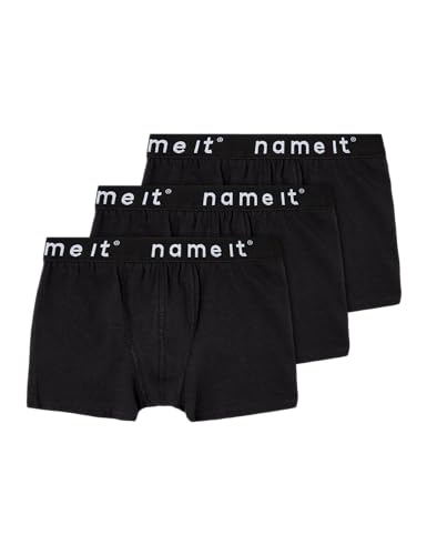 Name It Fille Nkmboxer 3p Noos Culotte, Noir, 104 EU