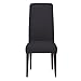 Knit Spandex Fabric Stretch Dining Room Chair Slipcovers Set of 4 Black