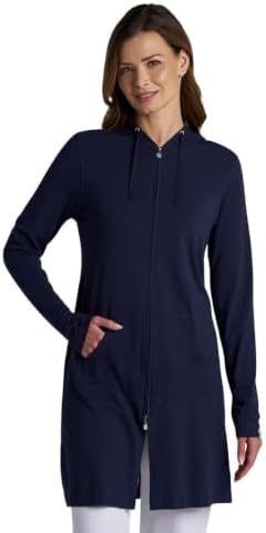Women's Casual Zip-Up Hoodie - UPF 50+ Sun Protection - Seaside in