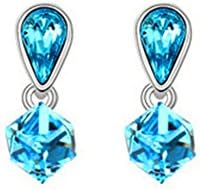 MosierBizne Crystal Happy Cube Earrings(2)