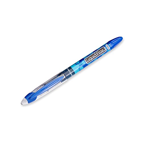 Paper Mate Liquid Flair PorousPoint Pen, Medium Tip, 12Pack, Blue