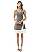 PattyBoutik Women's Block Color V Neck Faux Wrap Dress