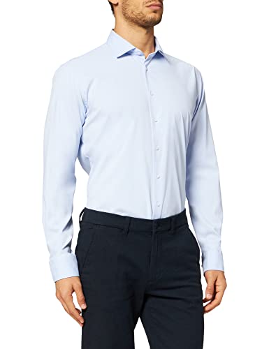 Seidensticker 450400-11 Camicia, Azzurro, 42 Uomo