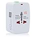 Travel Adapter, AC Adapter with USB Wall Charger, International Universal Power Converter Plug, All in One Outlet Converter Charger US to Europe Argentina Australia UK etc New