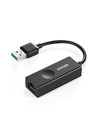 Adaptador Ethernet Gigabit USB 3.0 portátil de Anker compatible con Ethernet de 10   100   1000 Mbps Ethernet para Macbook, Mac Pro   mini, iMac, XPS, Surface Pro, PC portátil y mucho más