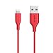 Anker iPhone Charger, Powerline Lightning Cable (3ft), Apple MFi Certified High-Speed Charging Cord Durable for iPhone Xs/XS Max/XR/X / 8/8 Plus / 7/7 Plus, and More (Red) primary