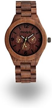Walnut Wooden Watch, Engraved With Your Quote, Date Feature,, Japanese Movement