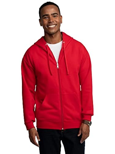 Fruit of the Loom Unisex Adult EverSoft Fleece Full Zip Hoodie